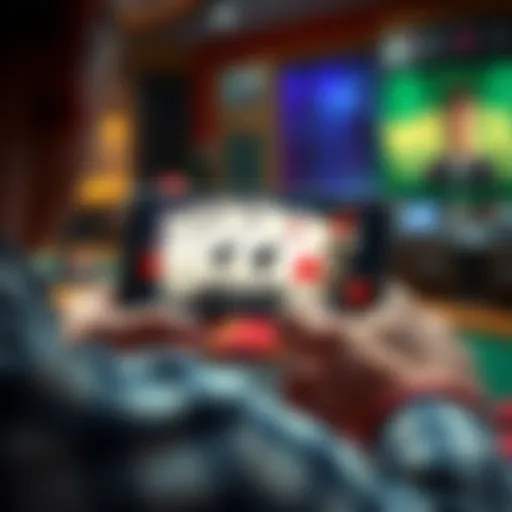 Poker app interface showcasing strategic features