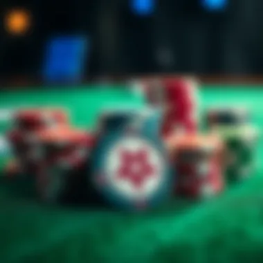 Diverse Types of Poker Chips for Competitive Play Comparison of different types of poker chips in a tournament setting
