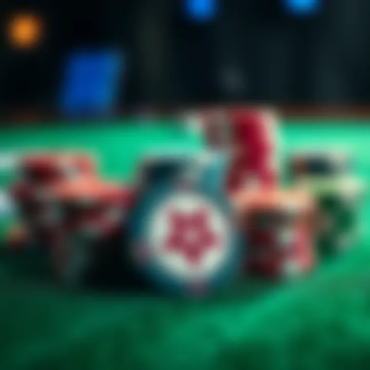 Diverse Types of Poker Chips for Competitive Play Comparison of different types of poker chips in a tournament setting