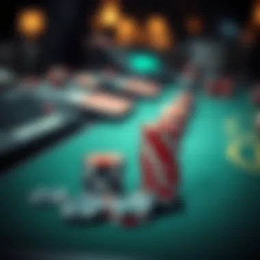 Effective Chip Placement for Optimal Gameplay Strategic placement of poker chips on a game table