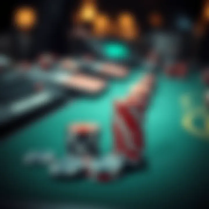 Effective Chip Placement for Optimal Gameplay Strategic placement of poker chips on a game table