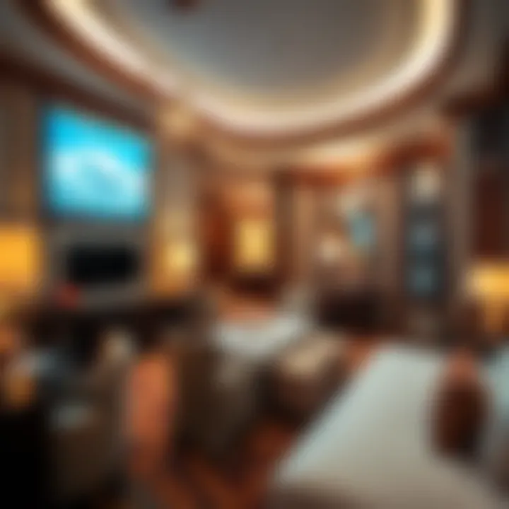 Luxurious Tropicana Comp Room Interior Luxurious interior of a Tropicana comp room showcasing stylish decor and amenities.