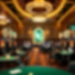 Luxurious casino interior showcasing membership benefits