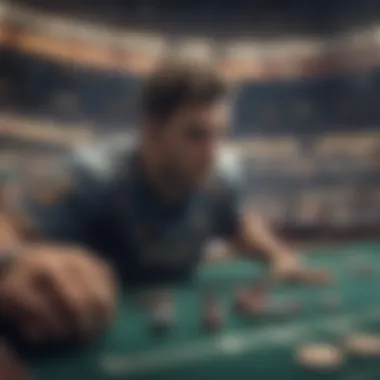 Conceptual illustration of sports betting