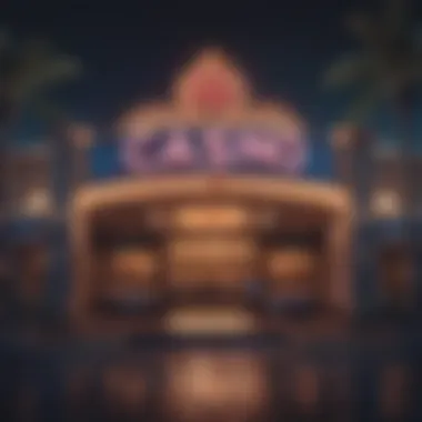 The Allure of Resort Casinos Elegant resort casino entrance with glowing lights