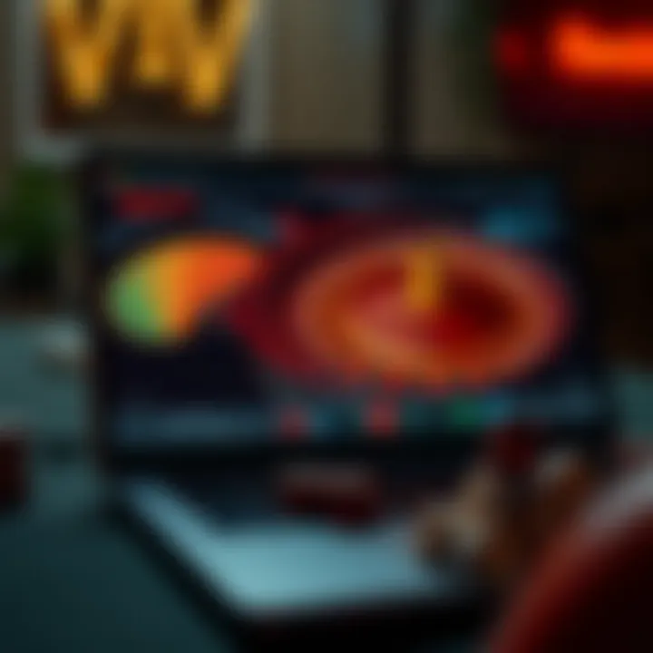 Navigating Online Roulette Platforms Online Roulette Interface on a Laptop