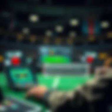 A visual representation of technology in online sports betting, highlighting innovations.