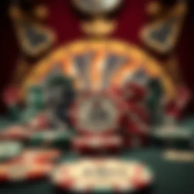 Collectors' Display of Historical Poker Chips A display of collector's Vegas poker chips with historical significance