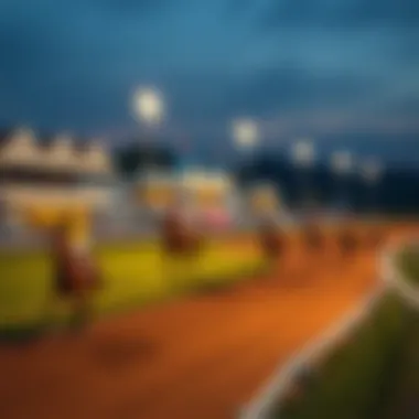 Types of Horse Race Tracks An infographic illustrating the types of horse race tracks across the United States.