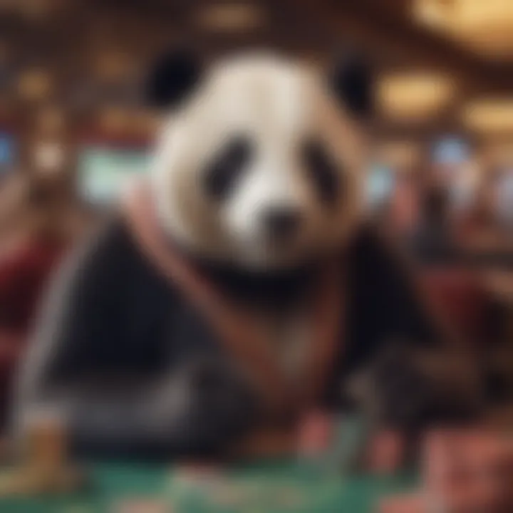 An illustration of user interaction with the Wild Panda Casino platform, highlighting its user-friendly features.