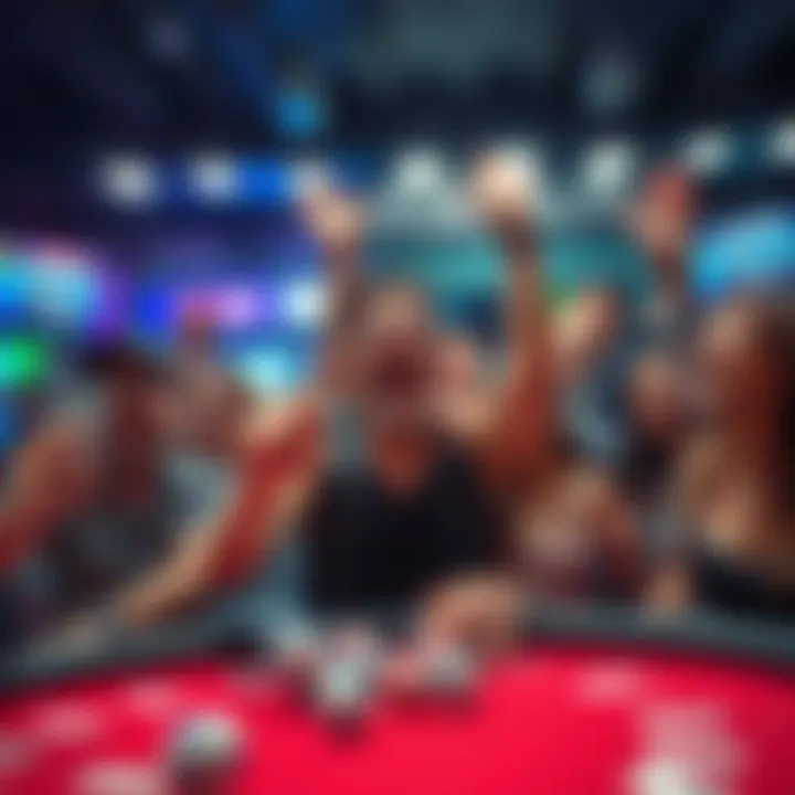 The Excitement of Winning: Impact on Lottery Enthusiasts A group of excited individuals celebrating a lottery win