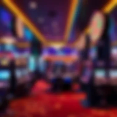 Z Casino Gaming Experience Interior gaming area filled with slot machines and table games